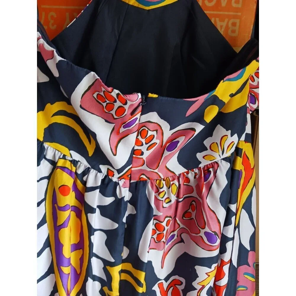 J. Crew Paisley Silk Luxury Maxi Sarong Dress MSRP $228 Size 4